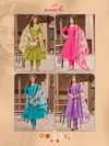 Copper By Aanchi Roman Silk Wholesale Kurti With Bottom Dupatta In India